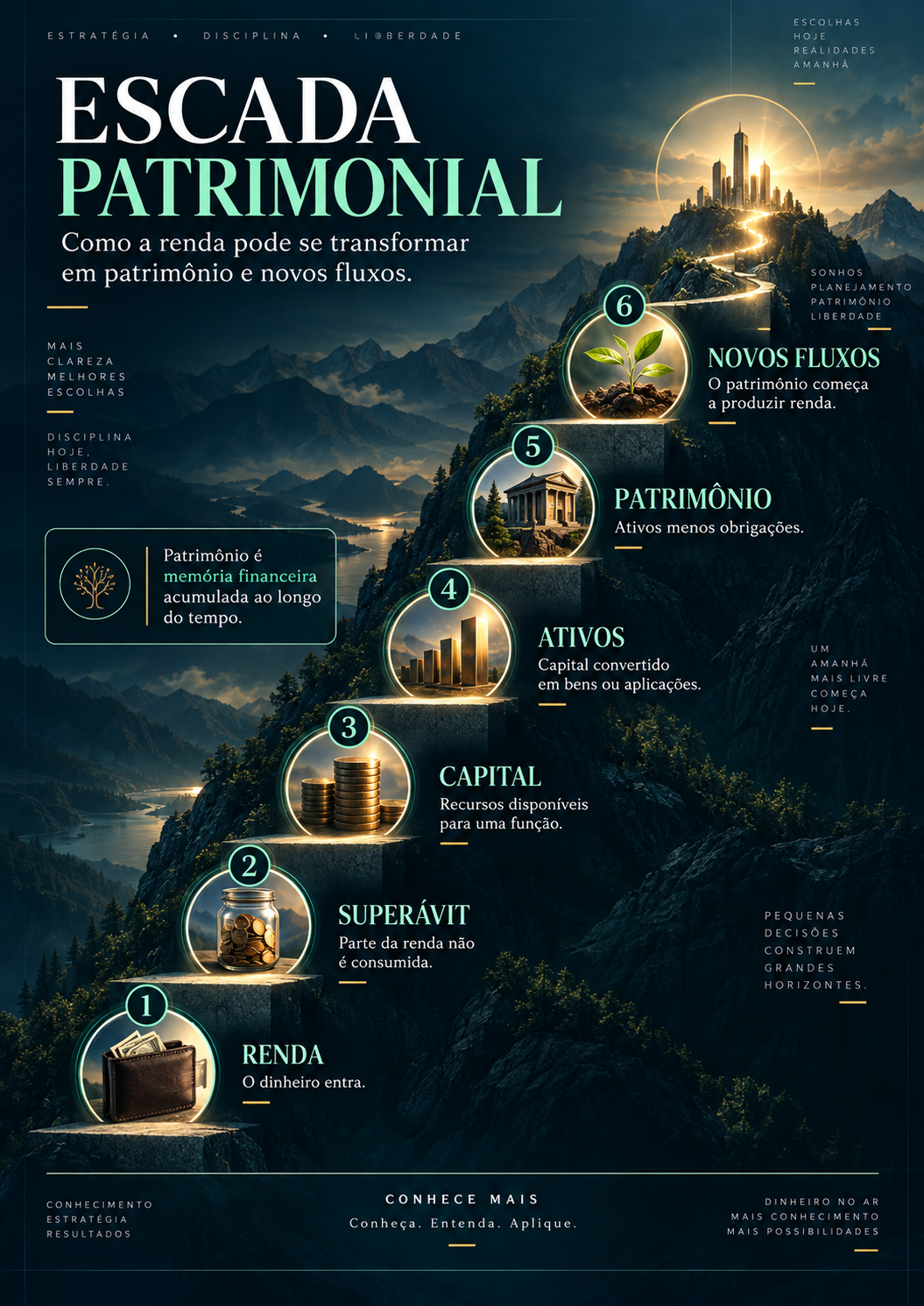 Infográfico Escada Patrimonial